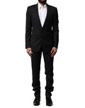 Costume formel deux pièces en laine bleu Dolce & Gabbana MARTINI, veste et pantalon élégants pour hommes