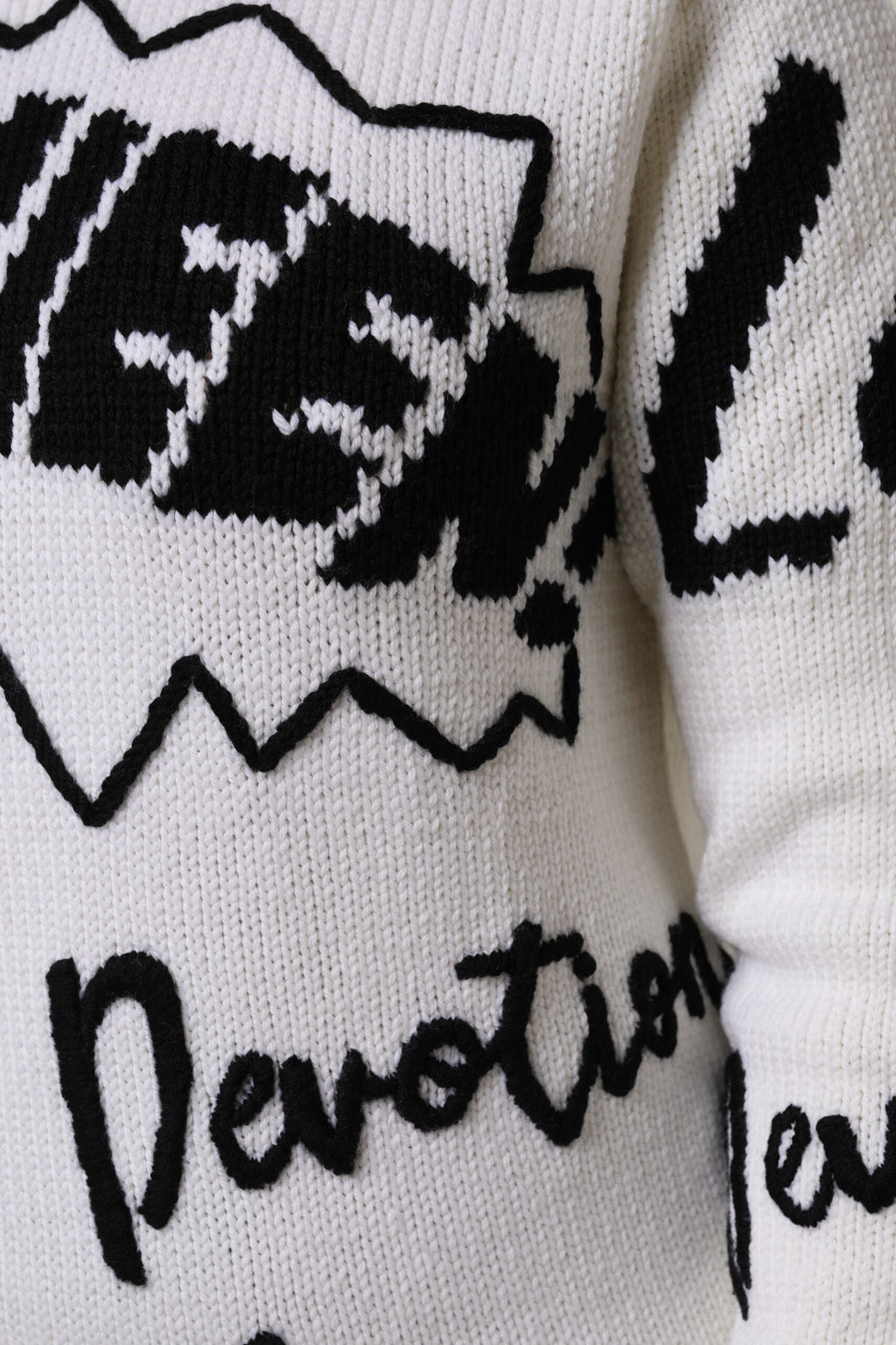 Pull à col rond en laine blanche Dolce & Gabbana, sweater en tricot doux avec finition élégante.