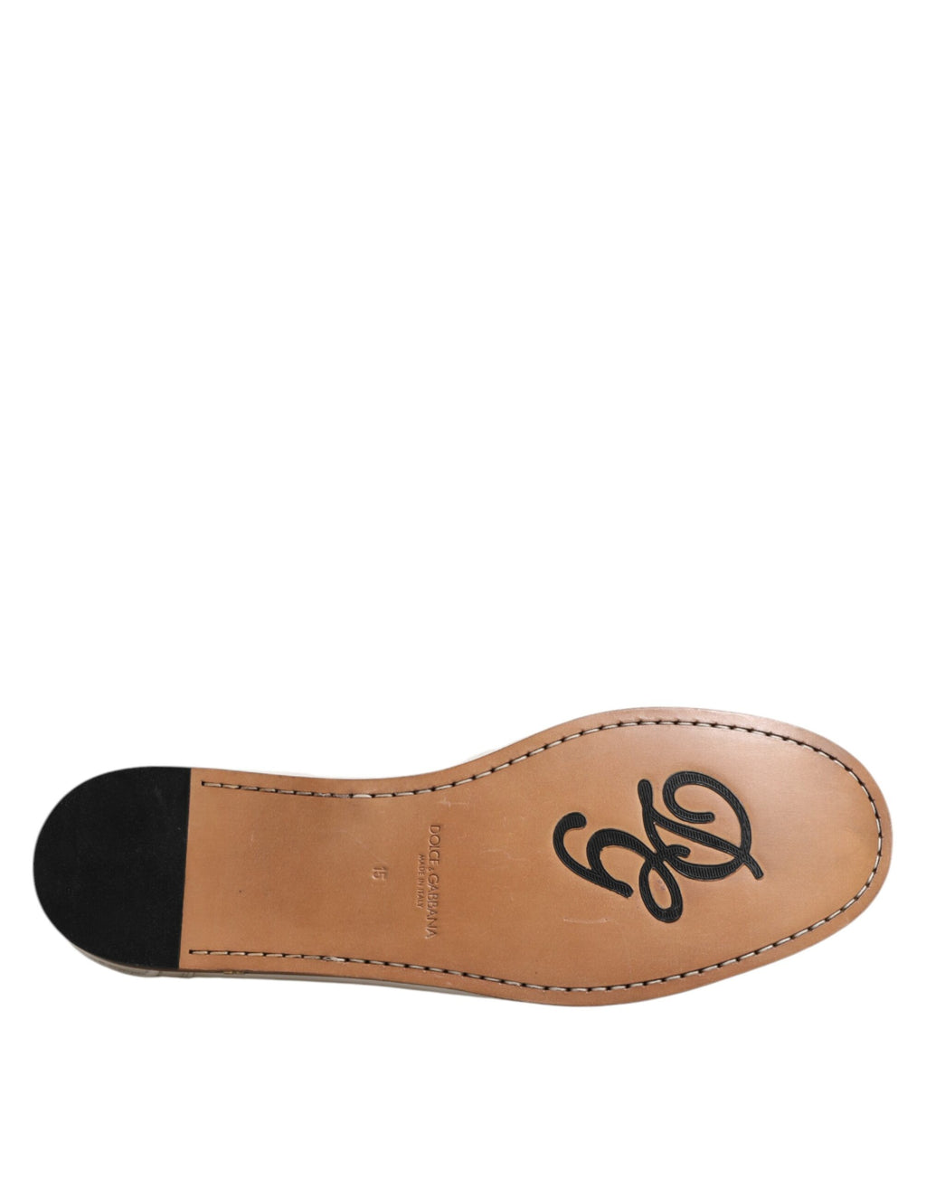 Mocassins en cuir blanc Dolce & Gabbana, chaussures slip-on élégantes et confortables pour homme.