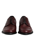 Dolce & Gabbana Braune Leder Schnürderbys