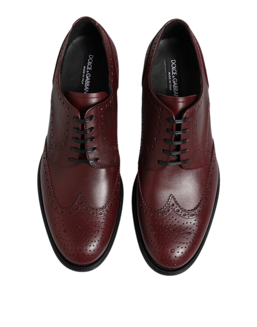 Dolce & Gabbana Braune Leder Schnürderbys