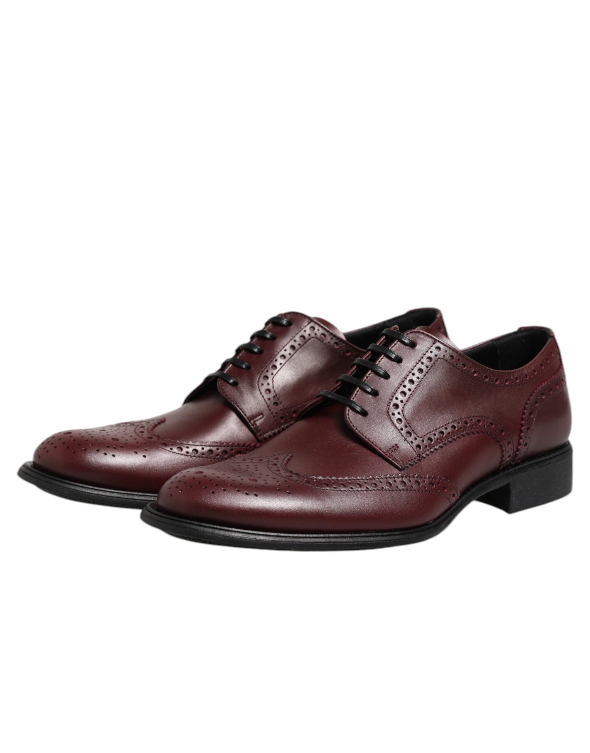 Dolce & Gabbana Braune Leder Schnürderbys