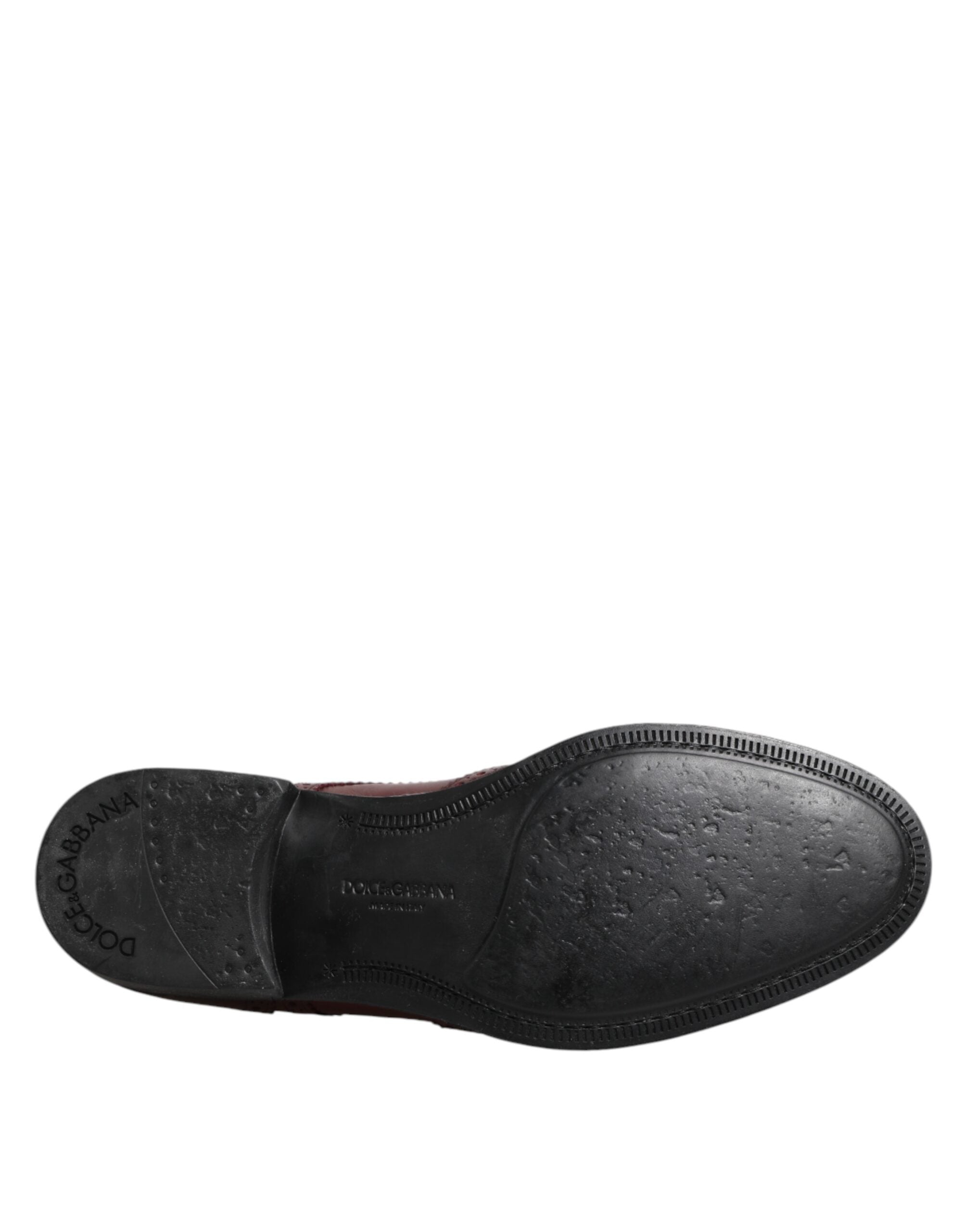 Dolce & Gabbana Braune Leder Schnürderbys