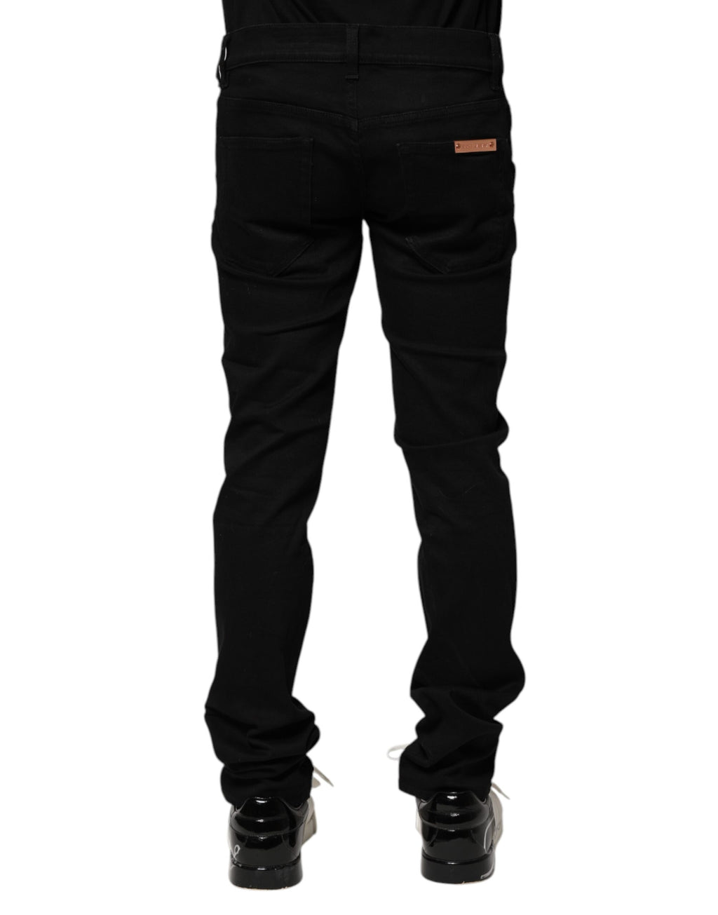 Jeans skinny en coton noir de Dolce & Gabbana pour homme, coupe ajustée et moderne, détails classiques en denim.