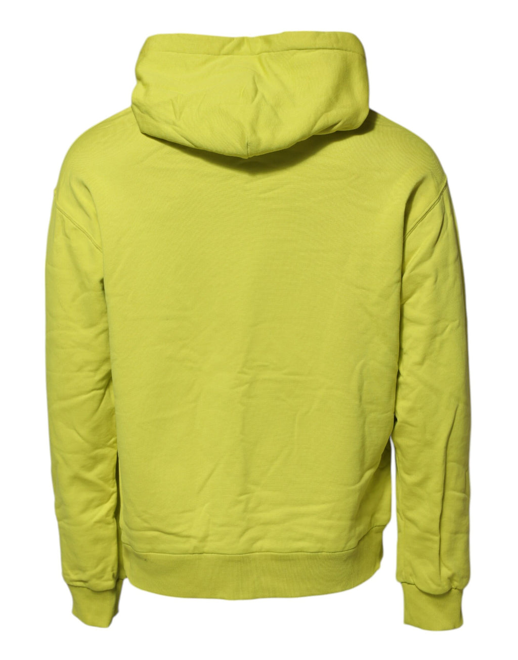 Sweat-shirt à capuche en coton vert Dolce & Gabbana avec logo visible, doux et décontracté pour un style chic.
