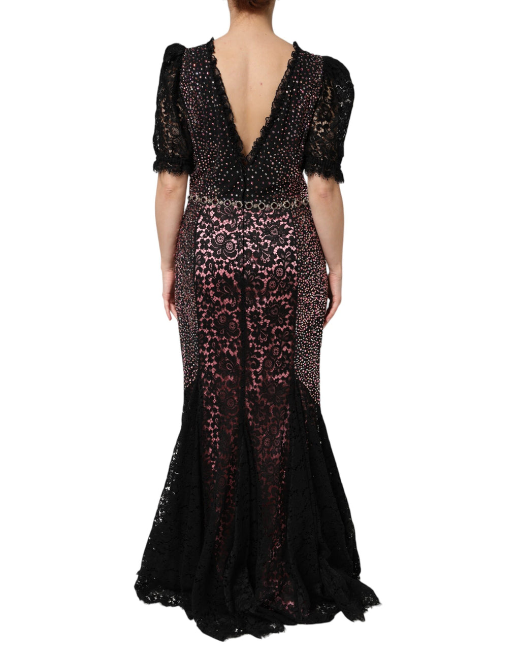 Robe de sirène Dolce & Gabbana multicolore ornée de broderies et d embellissements, élégante et sophistiquée.