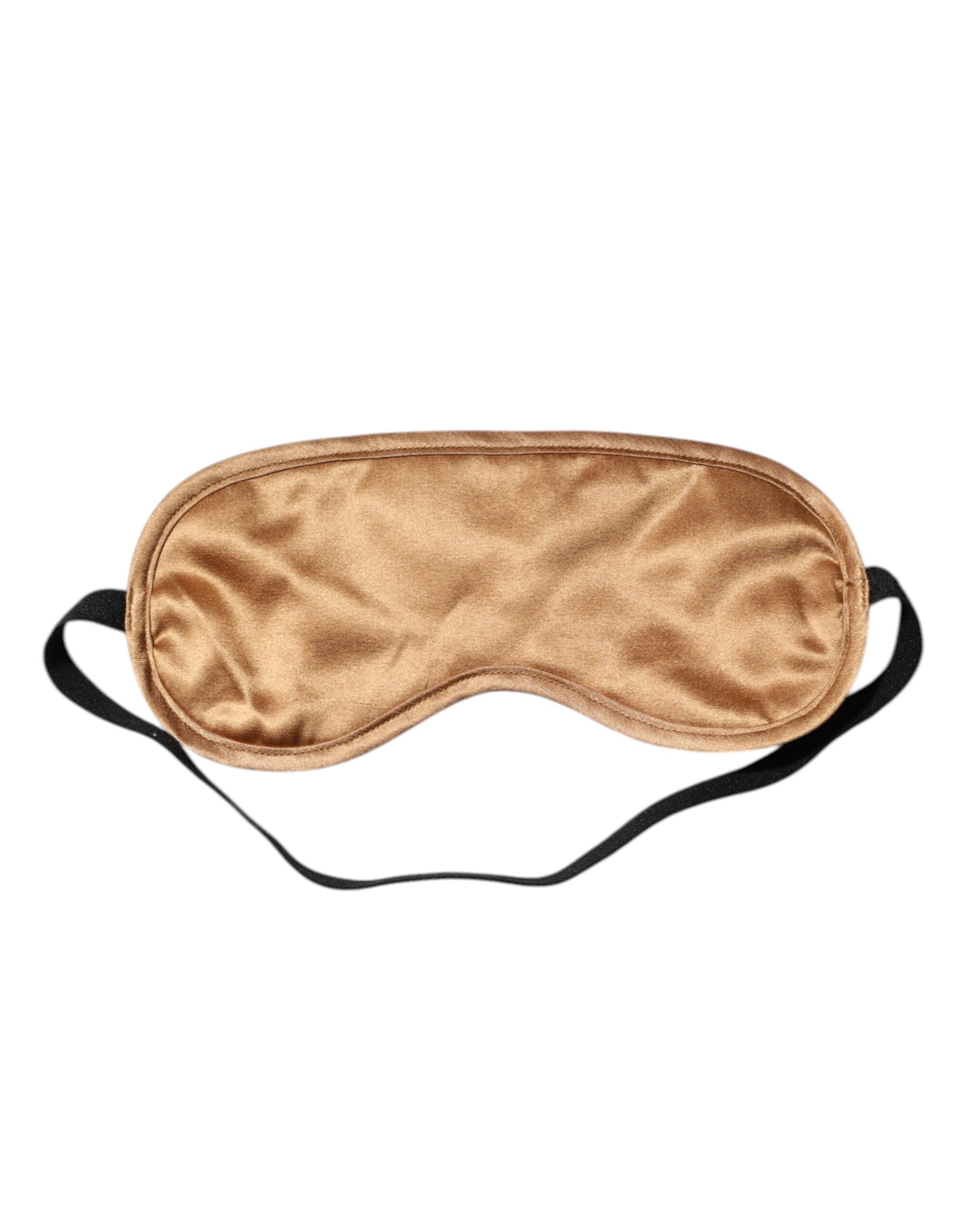 Coffret de 3 boxers homme beige Dolce & Gabbana avec masque pour les yeux en coton, confort et style élégants.