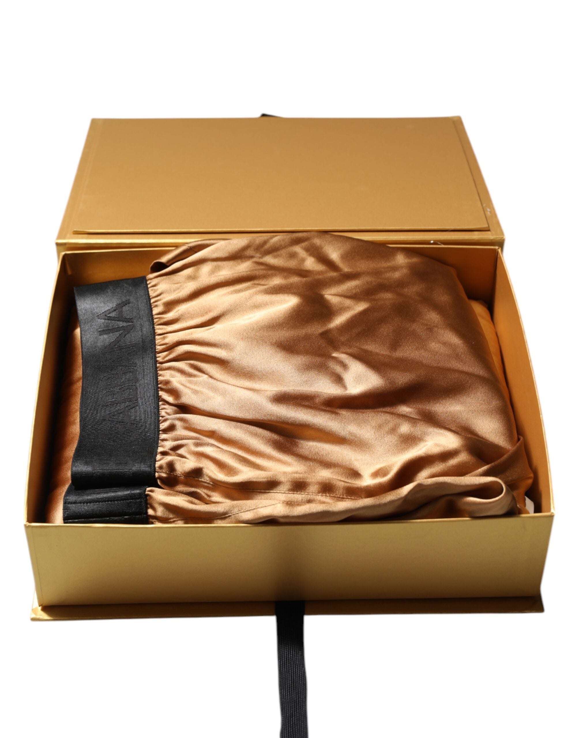 Coffret de boxers hommes Dolce & Gabbana beige avec masque pour les yeux, ensemble de sous-vêtements confortables et élégants.
