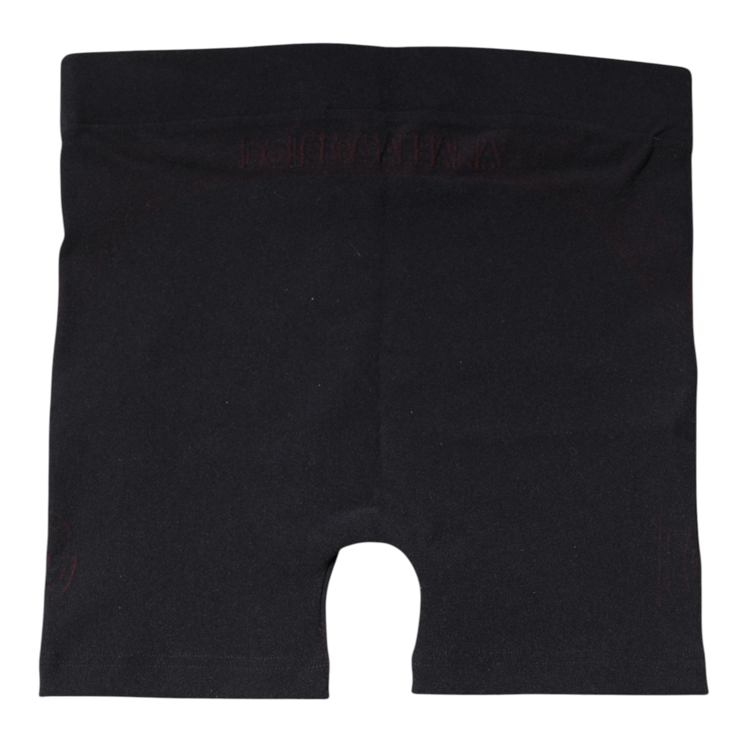 Boxers en nylon stretch noir de Dolce & Gabbana, sous-vêtements masculins, affichant une coupe ajustée et élégante.