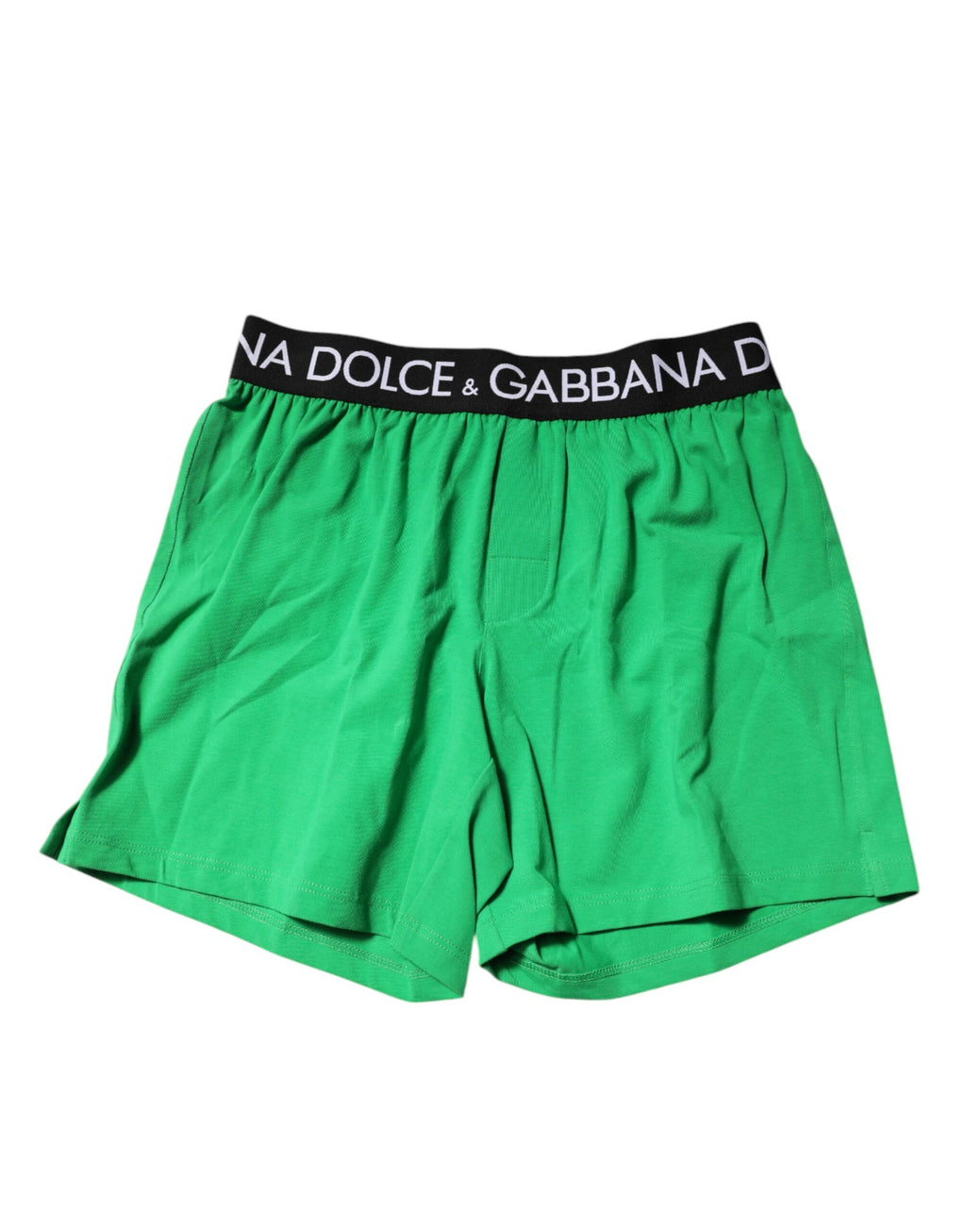 Boxers Dolce & Gabbana en coton vert, sous-vêtements masculins réguliers avec motif élégant et confortabel