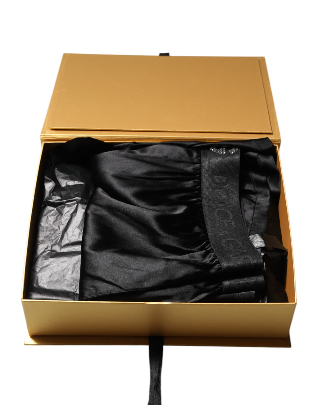 Boxers Dolce & Gabbana noirs avec logo, coupe régulière, sous-vêtements pour homme, vue de face.