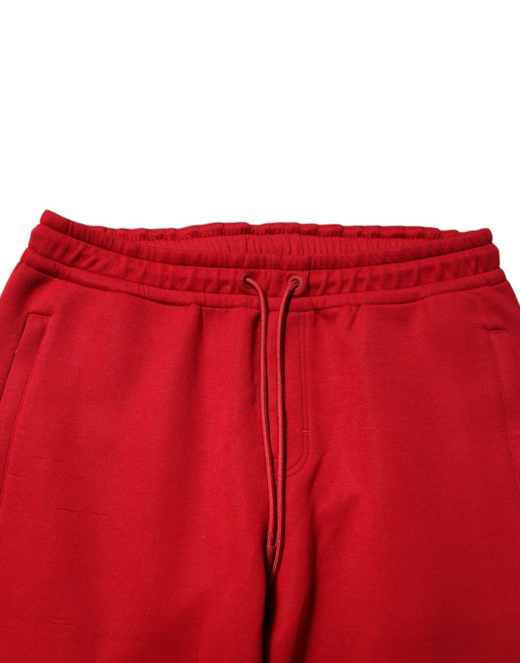 Joggeurs pour homme Dolce & Gabbana en coton rouge avec logo, pantalon de sport décontracté.