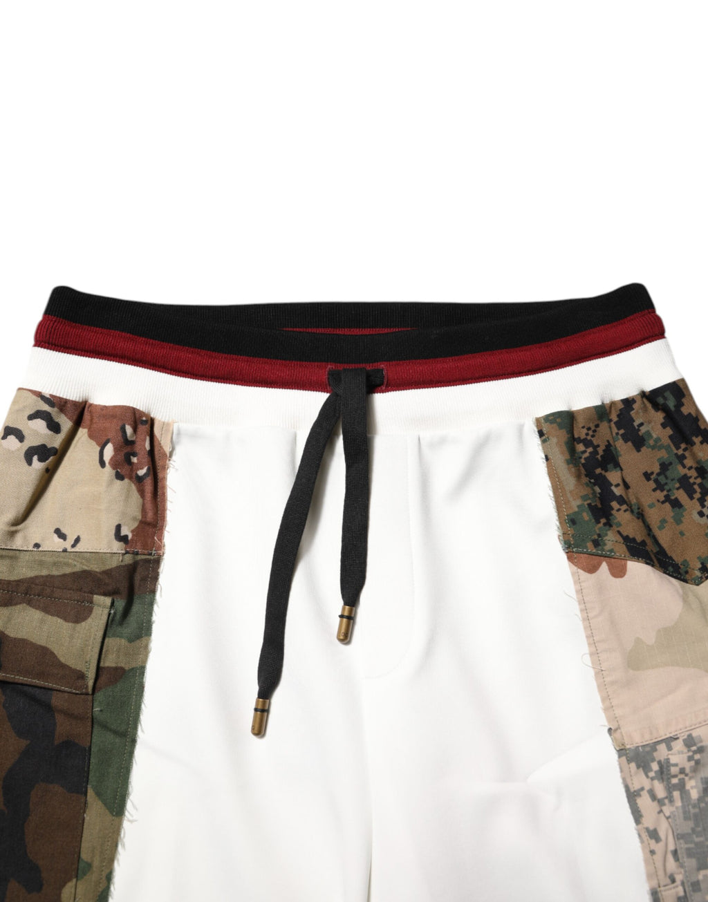 Dolce & Gabbana Weiße Patchwork Jogginghose