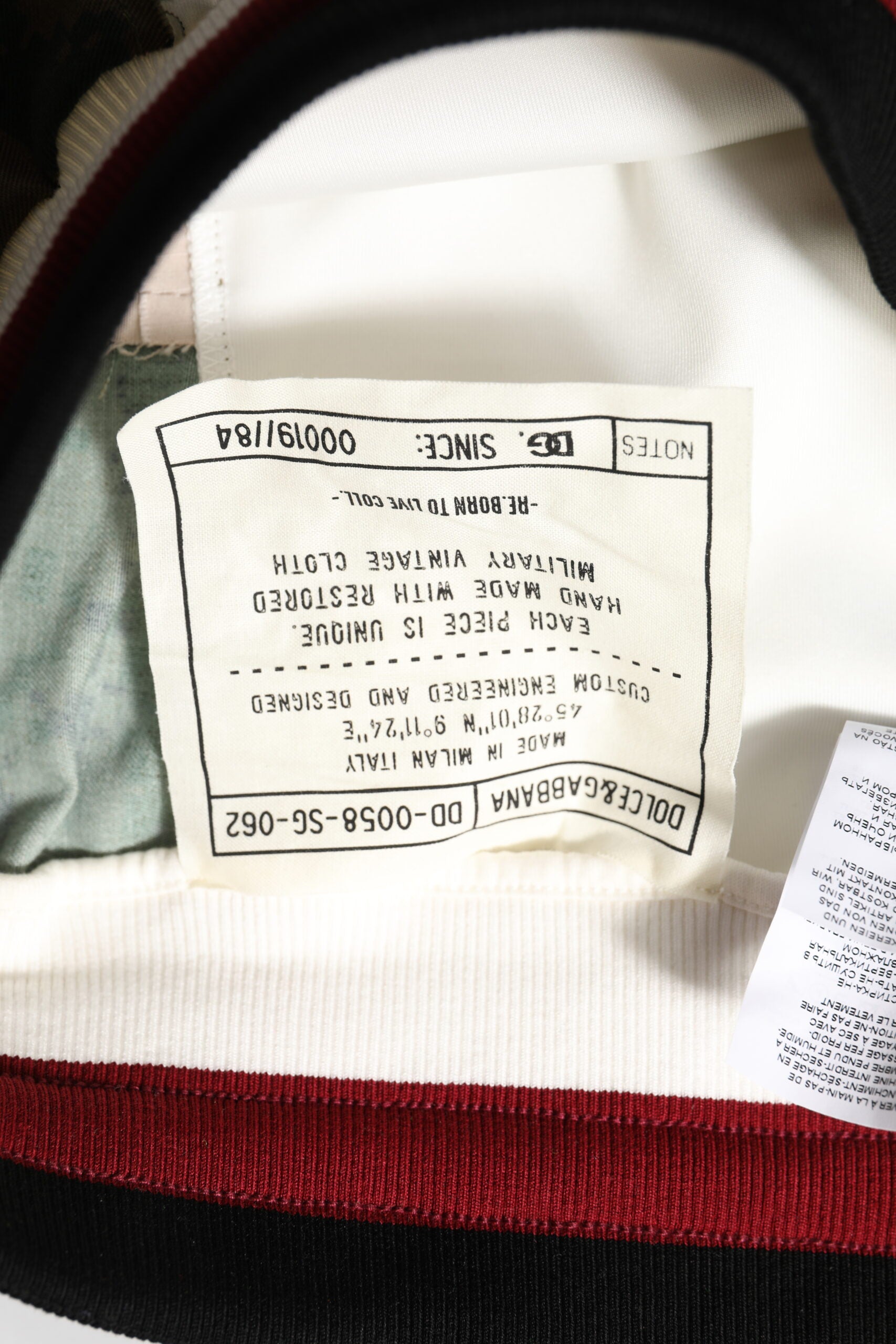 Dolce & Gabbana Weiße Patchwork Jogginghose