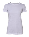 T-shirt blanc en coton à manches courtes et col rond de Dolce & Gabbana, affiché sur un fond neutre.