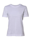 T-shirt blanc en coton à col rond et manches courtes de Dolce & Gabbana, vue de face.