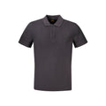 Polo homme noir en coton de la marque Hugo Boss, vue de face avec col et boutons visibles.