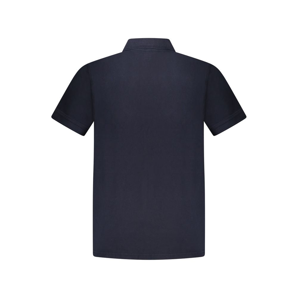 Polo homme Hugo Boss Blu en coton, style classique avec col et boutons, idéal pour une tenue décontractée élégante.