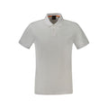 Polo homme Hugo Boss Bianco en coton, col classique, manches courtes, logo Hugo Boss sur la poitrine, tissu blanc élégant.