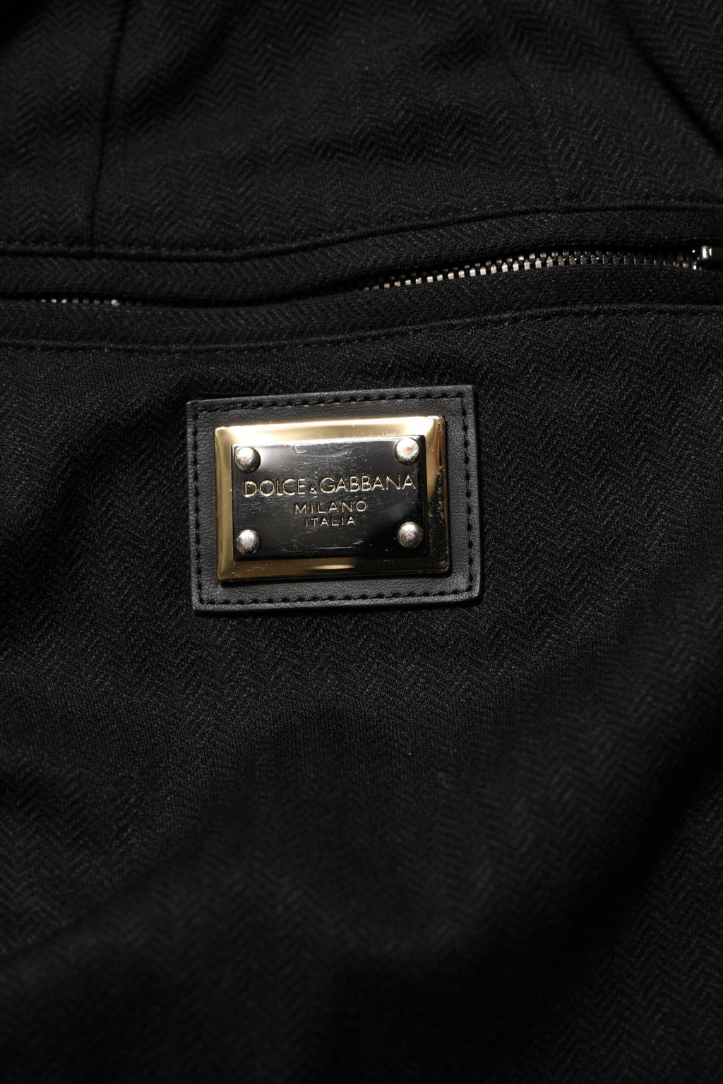 Pantalons joggers skinny noirs pour hommes Dolce & Gabbana en viscose avec logo, ajustés et modernes.