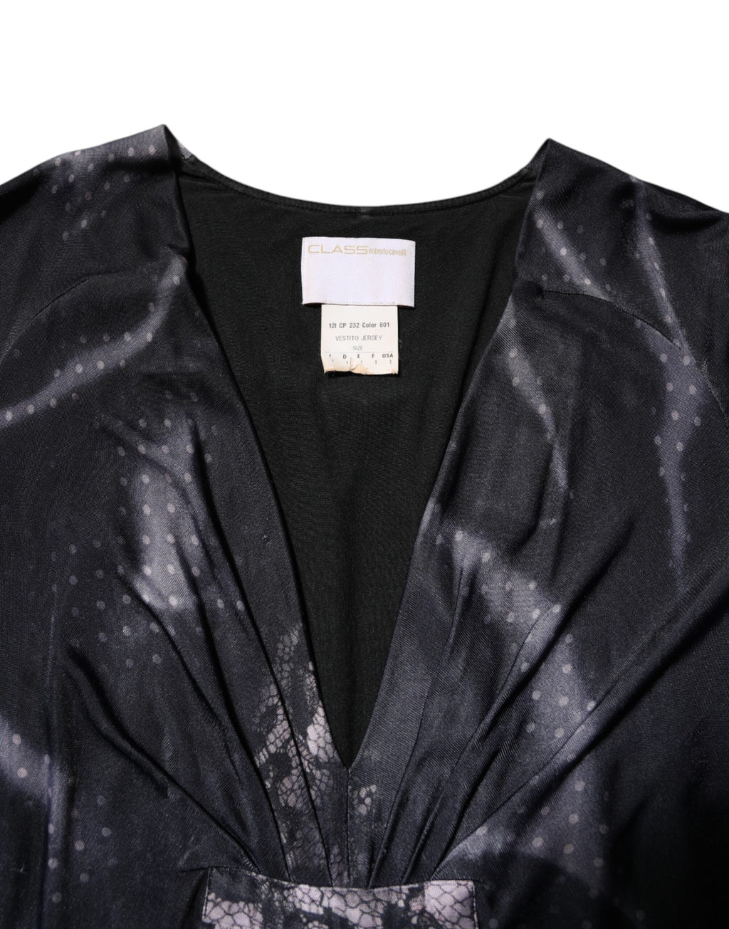 Robe noire à fleurs en viscose Roberto Cavalli, robe fourreau midi élégante avec motif floral sophistiqué.