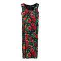Robe longue bicolore en viscose de Dolce & Gabbana, style élégant avec un design fluide et sophistiqué.