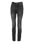 Jeans skinny en coton gris foncé Dolce & Gabbana Audrey avec coupe ajustée et détails modernes, visibles sur l'image.