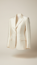 Blazer femme ivoire en soie