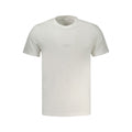 T-shirt blanc en coton pour homme de la marque Guess Jeans, coupe classique et logo Guess visible sur le devant.