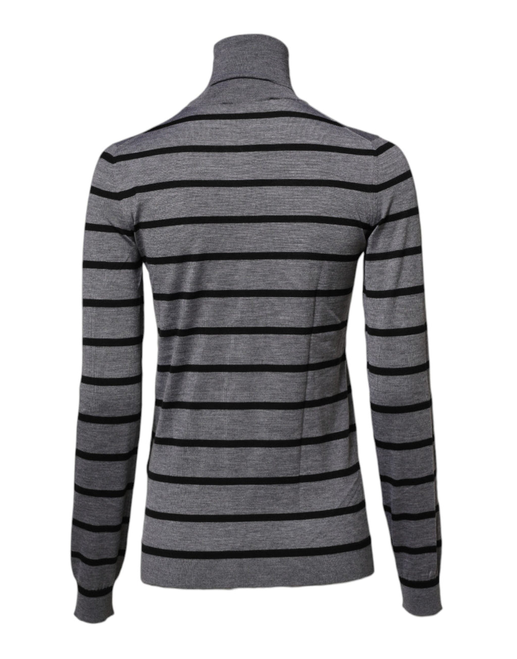 Pull-over gris Dolce & Gabbana avec broderie florale élégante, doux et confortable, parfait pour un style sophistiqué.