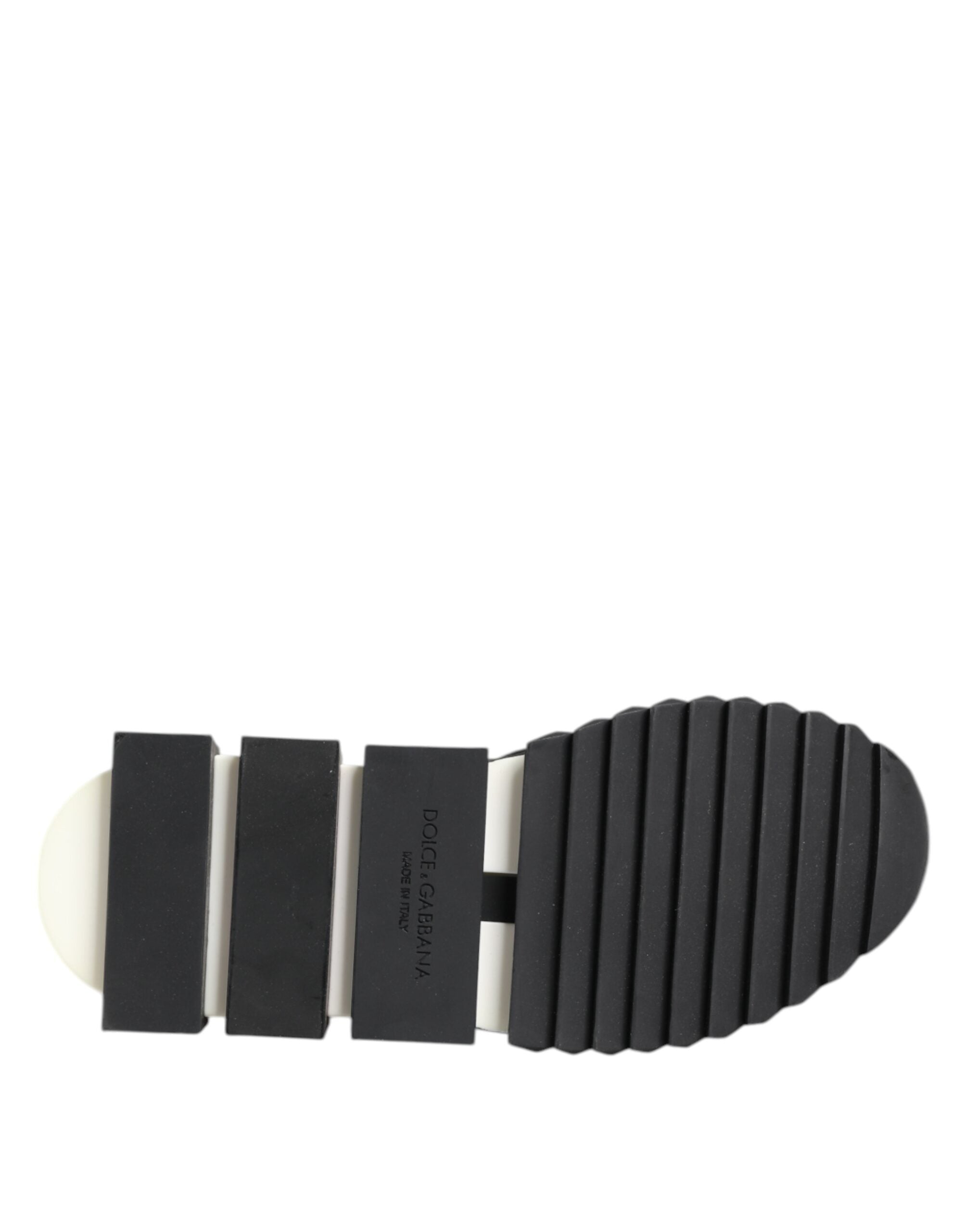 Chaussures sneakers Dolce & Gabbana Sorrento en noir et blanc avec logo Dolce & Gabbana visibles.