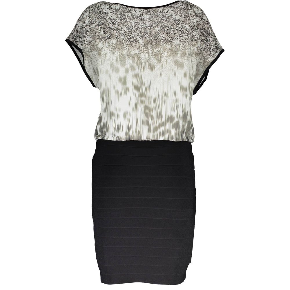 Robe femme Guess Jeans en viscose multicolore, coupe fluide et élégante, avec motifs colorés et style moderne.