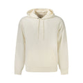 Sweat à capuche blanc pour homme Guess Jeans en coton, mode décontractée, avec logo Guess sur la poitrine.