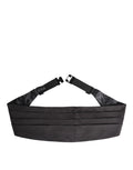Dolce & Gabbana Black Men 100% Silk Belt Wide Waist Cummerbund
