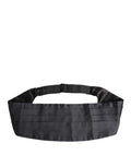 Dolce & Gabbana Dark Blue 100% Silk Belt Waist Cummerbund