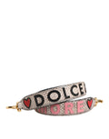 Sangle d'épaule multicolore DG AMORE de Dolce & Gabbana avec logo et motifs colorés, accessoire pour sac à main élégant.