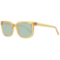 Lunettes de soleil Guess bicolores en plastique avec monture rectangulaire et verres foncés pour un style moderne.