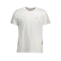 T-shirt blanc en coton pour homme de la marque Tommy Hilfiger, vue de face.