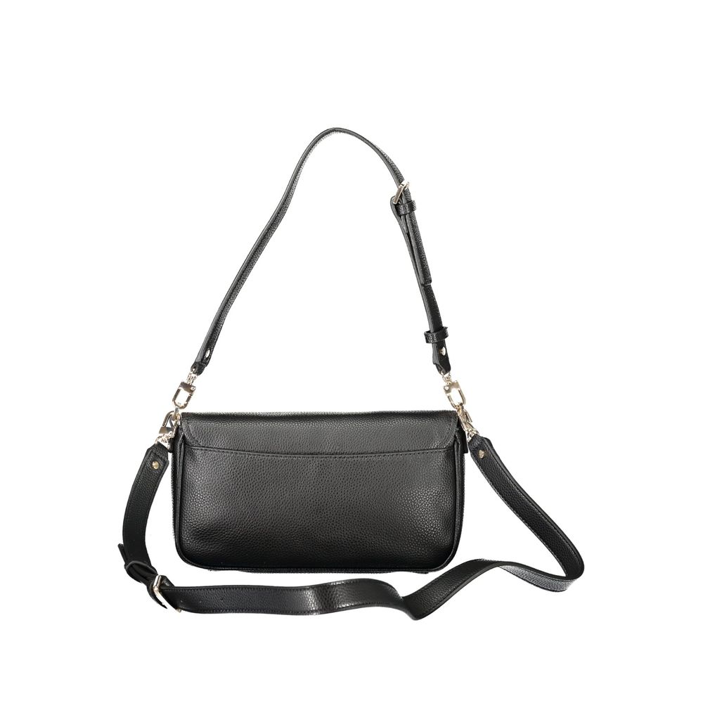 Sac à main Guess Jeans en polyuréthane noir pour femmes, élégant et tendance, avec détails modernes et finition soignée.