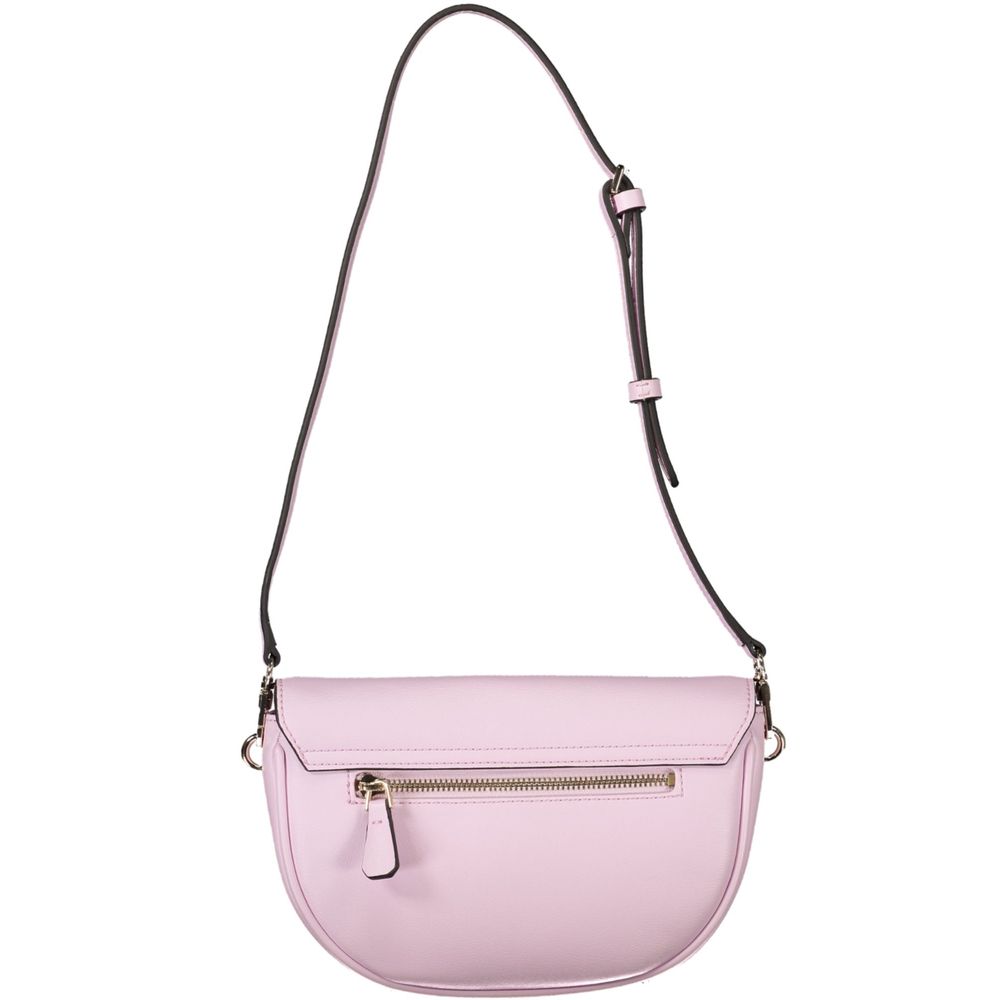 Sac à main Guess Jeans Rosa en polyuréthane pour femmes, élégant et tendance avec finition soignée.