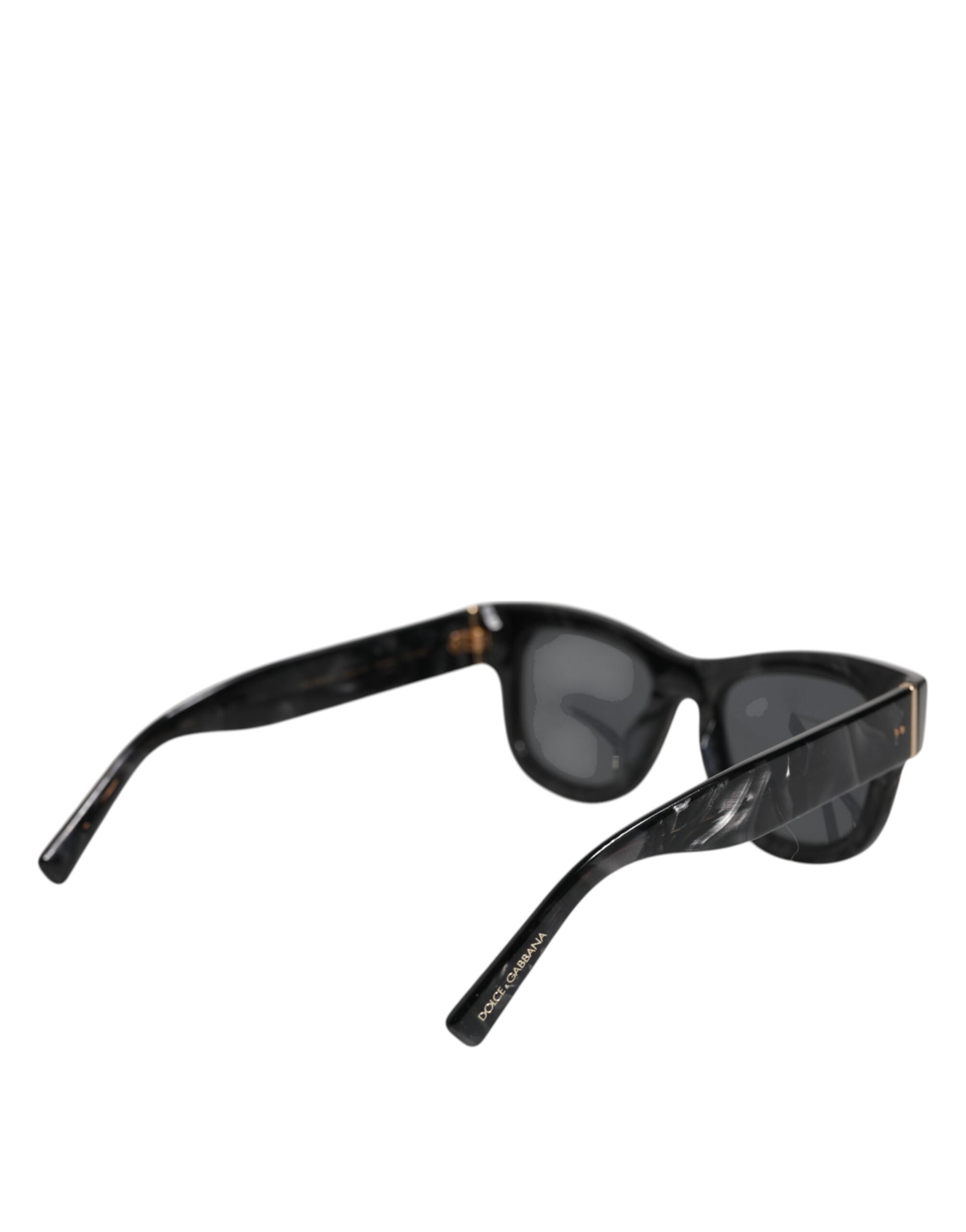 Lunettes de soleil Dolce & Gabbana Domenico avec monture en acétate blanc perle et verres profonds.