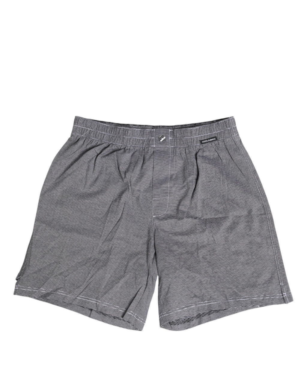 Sous-vêtements boxers en coton rayés gris de Dolce & Gabbana, confortables et élégants pour homme