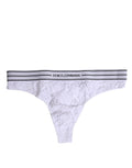 Culotte blanche en nylon et dentelle florale de Dolce & Gabbana, sous-vêtements élégants et confortables.