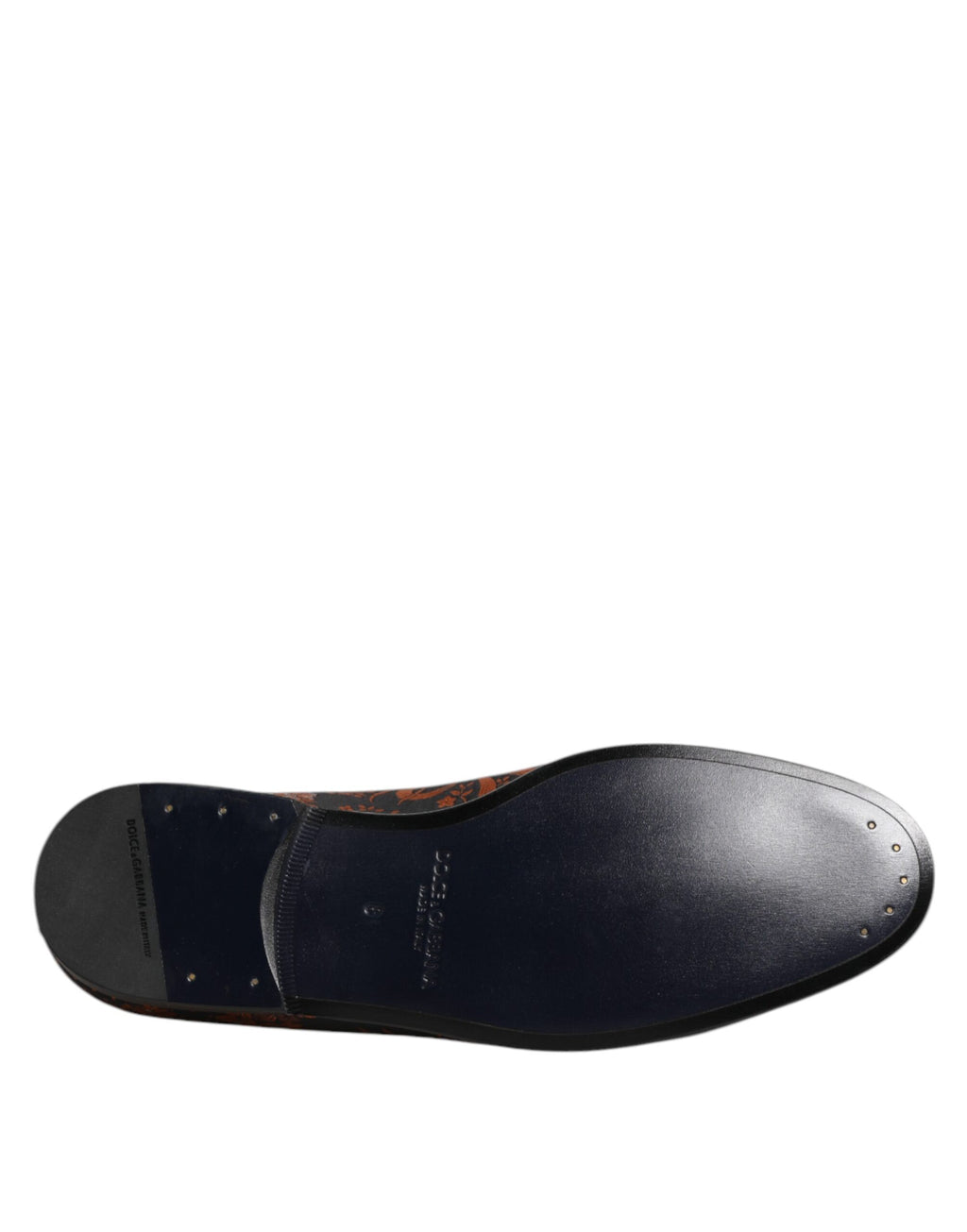 Chaussures mocassins Dolce & Gabbana en jacquard noir en polyester, slip-on élégants et confortables.