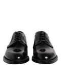 Dolce & Gabbana Schwarze Derbyschuhe aus Kalbsleder mit Schnürung