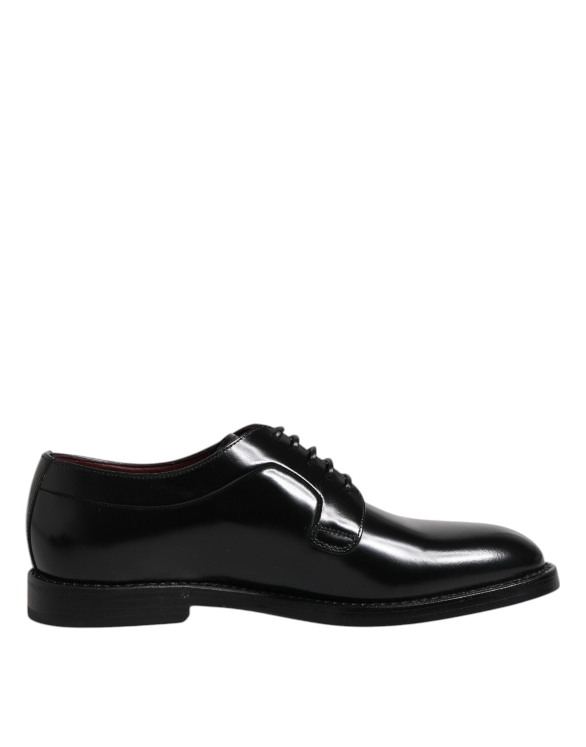 Dolce & Gabbana Schwarze Derbyschuhe aus Kalbsleder mit Schnürung