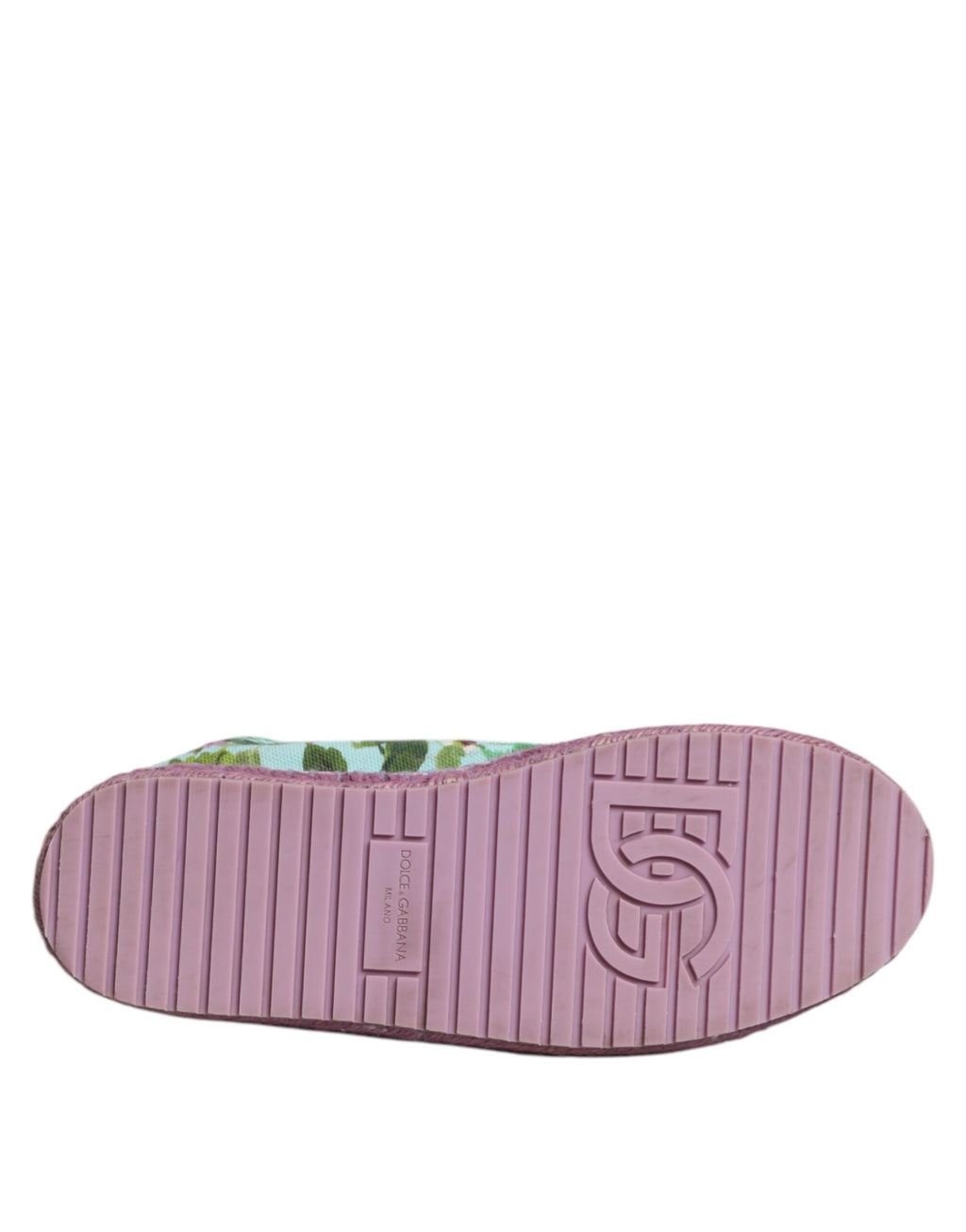 Espadrilles Dolce & Gabbana en toile multicolore, chaussures sneakers confortables avec semelle en corde naturelle.