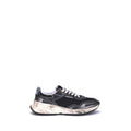 Sneakers athlétiques en cuir de veau noir Dsquared² Bos Taurus, style moderne et confortable pour homme.