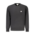 Sweatshirt homme en coton noir de la marque Calvin Klein, coupe décontractée et look moderne.