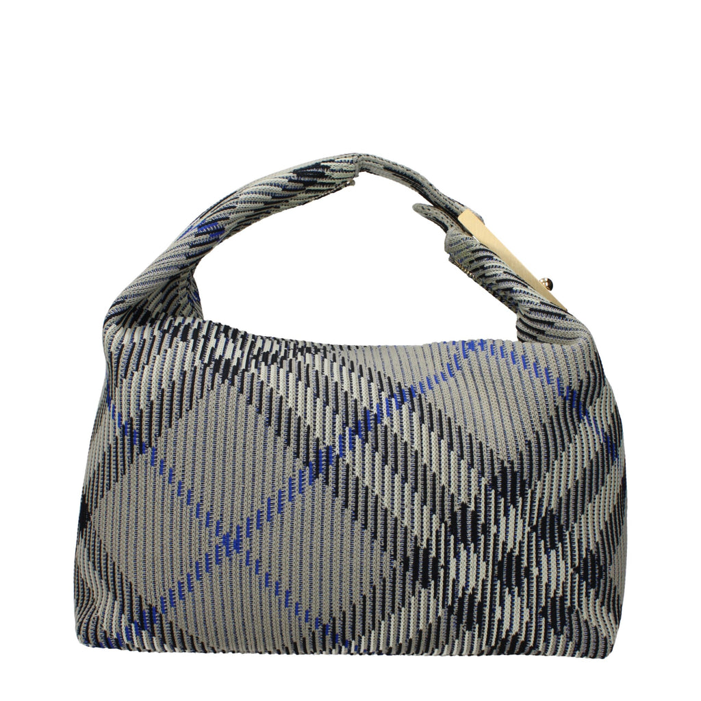 Sac à main Burberry en polyamide vert, avec détails élégants et poignée, parfait pour un style sophistiqué.